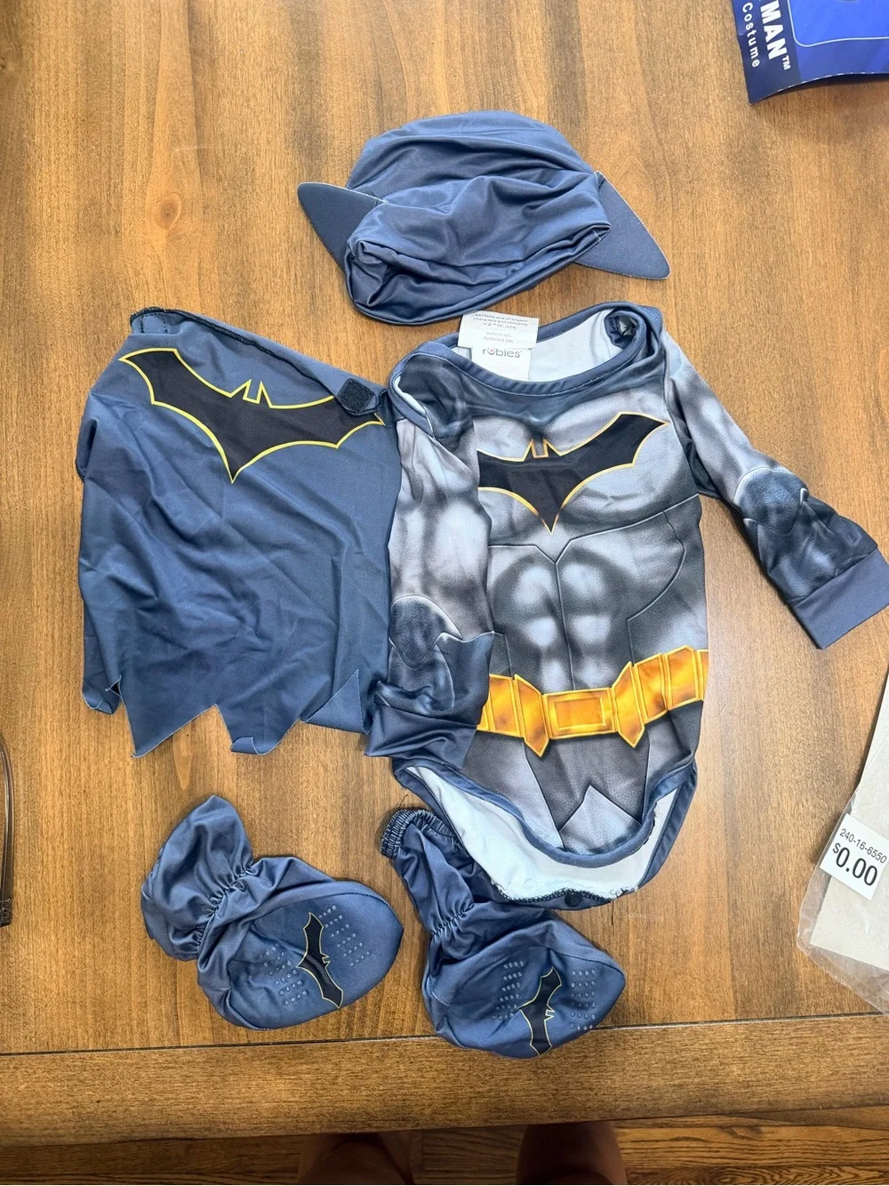 Batman Infant  Costume Bodysuit with Cape and Mask